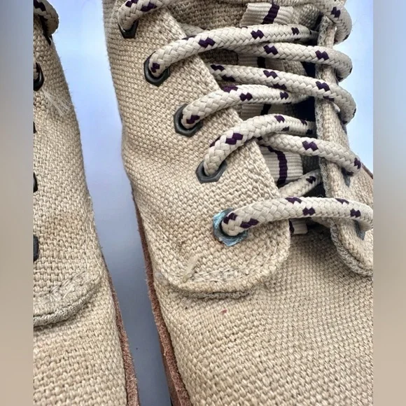 VINTAGE Nike ACG  Zion Womens 8.5 Tan Brown Canvas Mid Hiking Boots 950204 - Picture 9 of 11